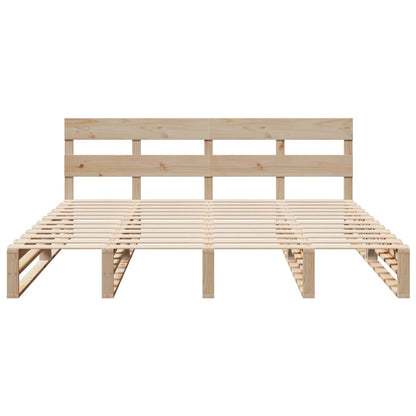 vidaXL Bed Frame without Mattress 200x200 cm Solid Wood Pine