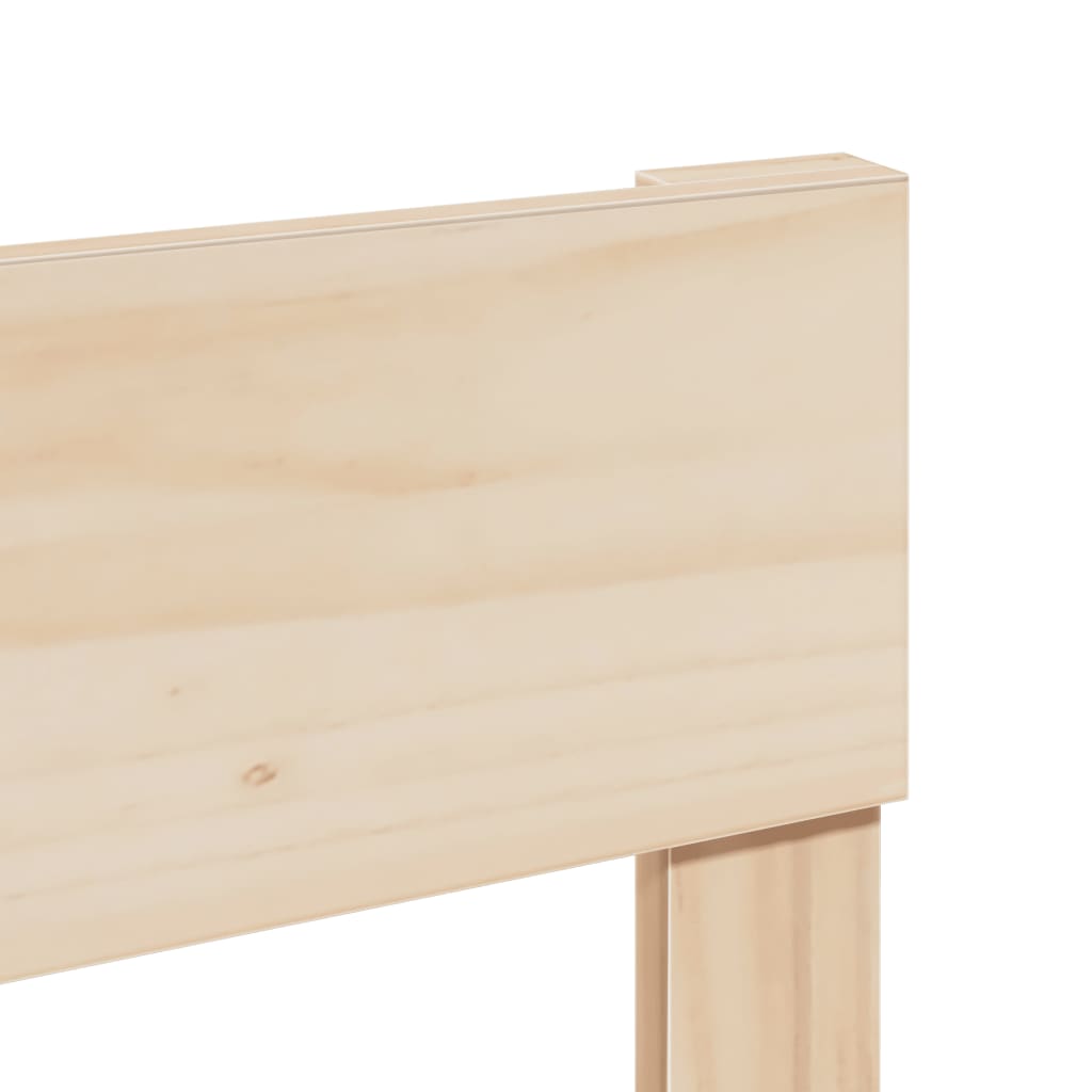 vidaXL Bed Frame without Mattress 120x190 cm Small Double Solid Wood Pine
