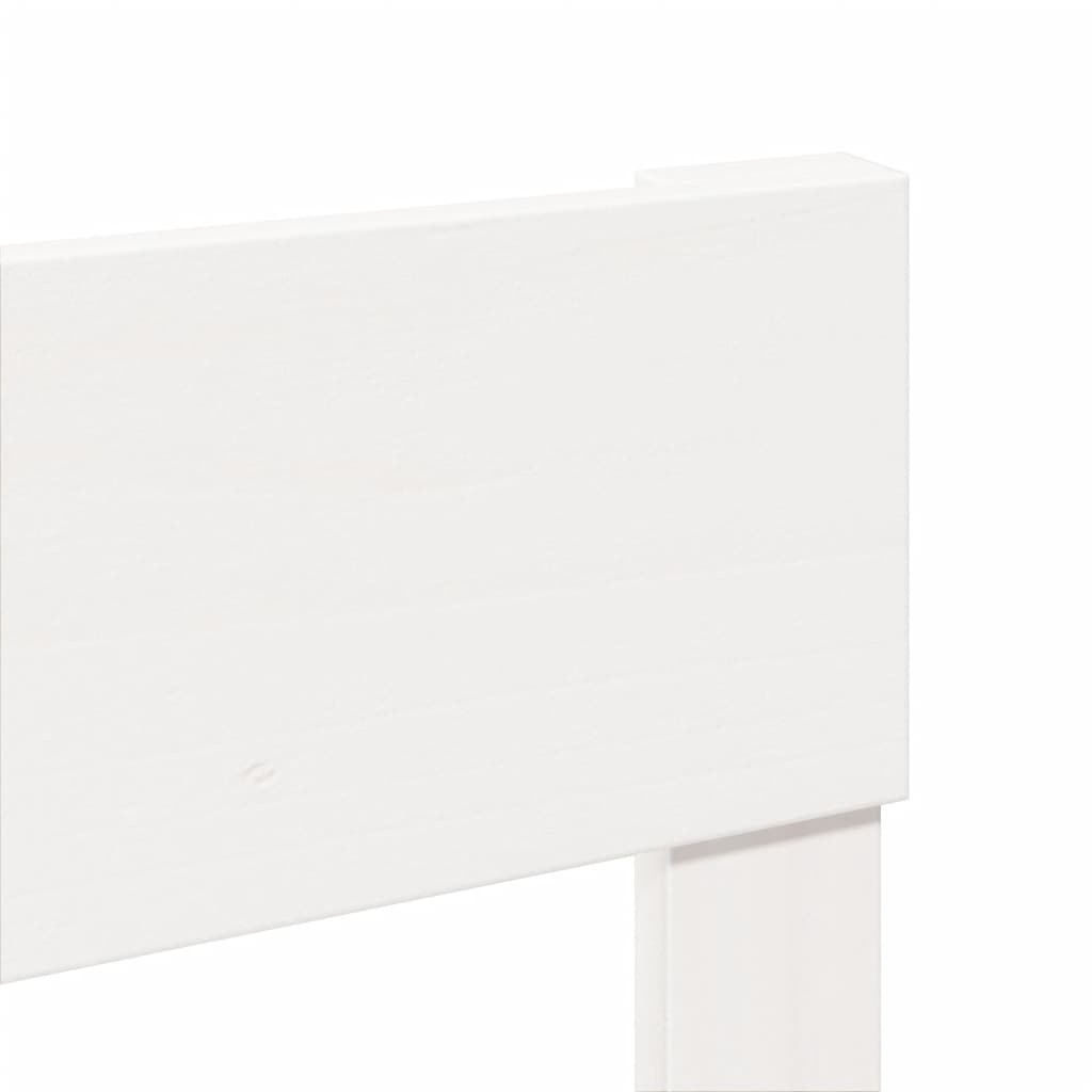 vidaXL Bed Frame without Mattress White 140x190 cm Solid Wood Pine
