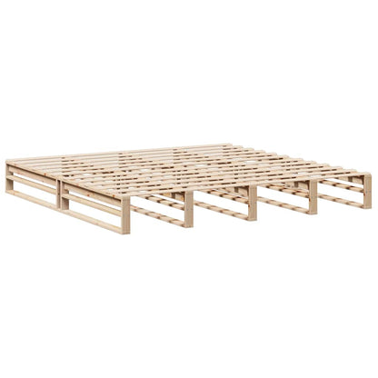 vidaXL Bed Frame without Mattress 200x200 cm Solid Wood Pine