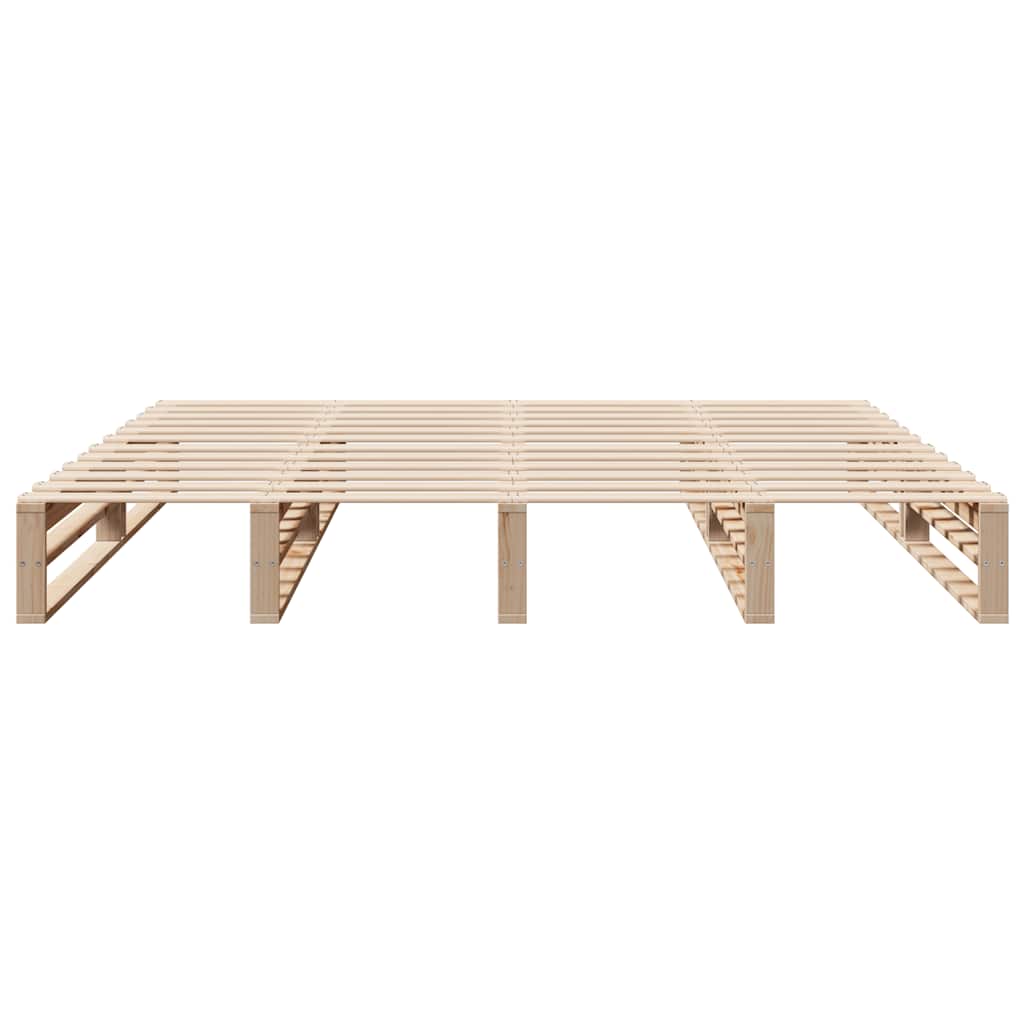 vidaXL Bed Frame without Mattress 200x200 cm Solid Wood Pine