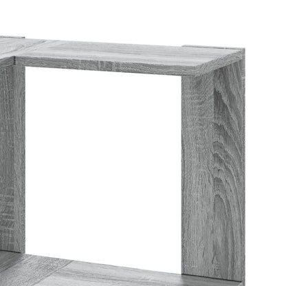vidaXL Corner Bookcase 5-Tier Grey Sonoma 50x50x179 cm Engineered Wood