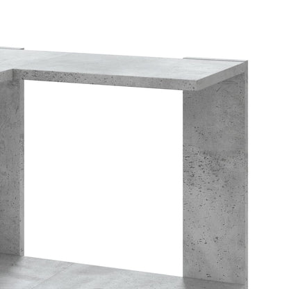 vidaXL Corner Bookcase 3-Tier Concrete Grey 50x50x102 cm