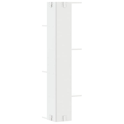 vidaXL Wall Corner Shelf White 36.5x36.5x140 cm Engineered Wood
