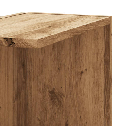 vidaXL Wall Corner Shelf Artisian Oak 36.5x36.5x140 cm Engineered Wood