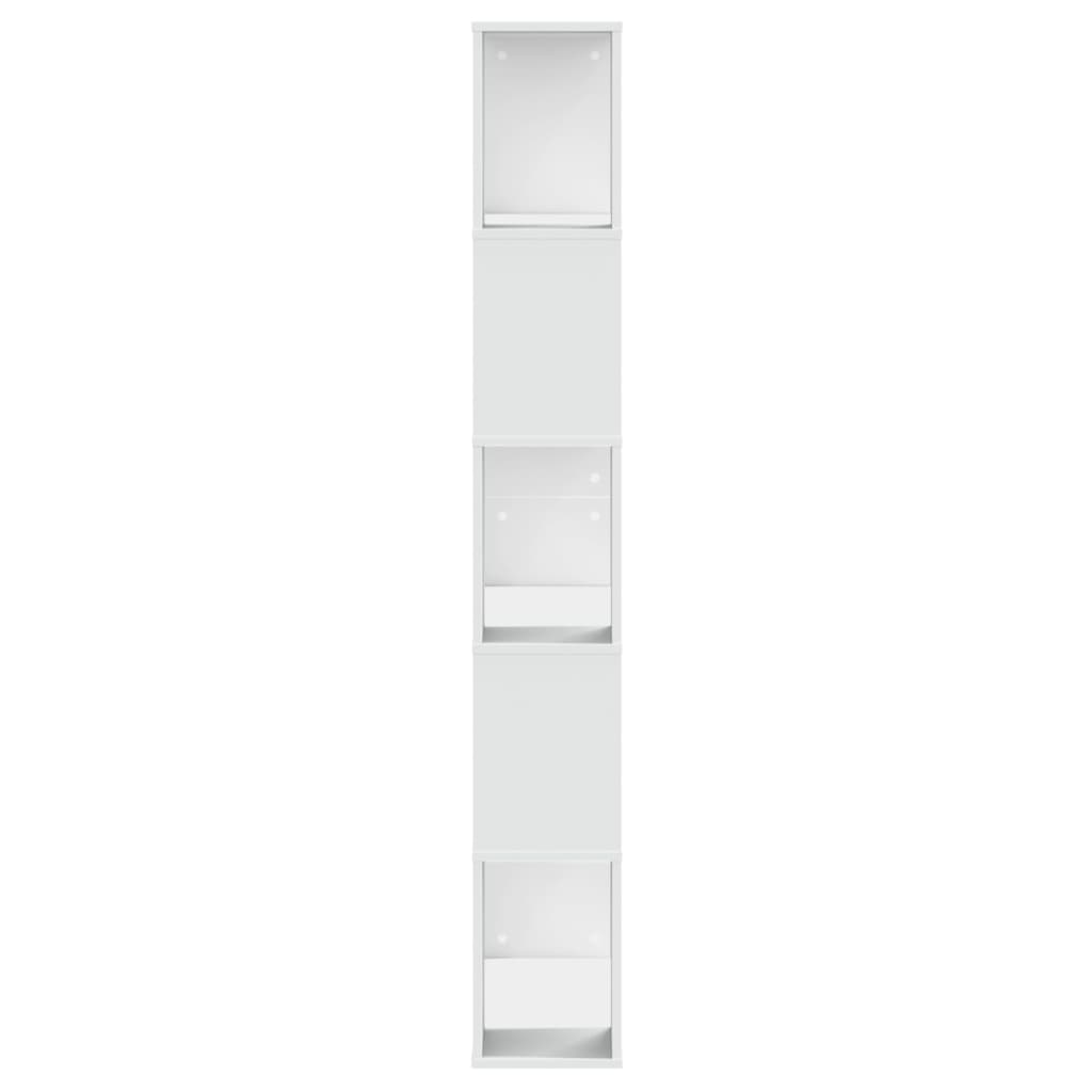 vidaXL Bookcase 5-Tier White 80,5x23,5x162,5 cm Engineered Wood