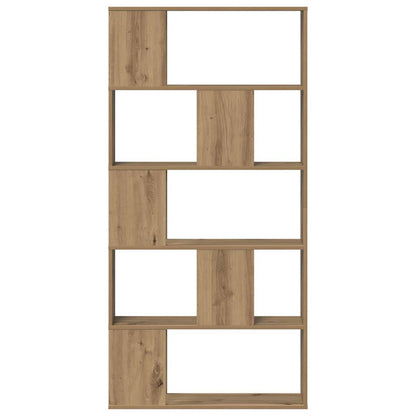 vidaXL Bookcase 5-Tier Artisian Oak 80,5x23,5x162,5 cm Engineered Wood