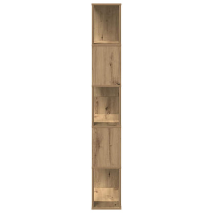 vidaXL Bookcase 5-Tier Artisian Oak 80,5x23,5x162,5 cm Engineered Wood