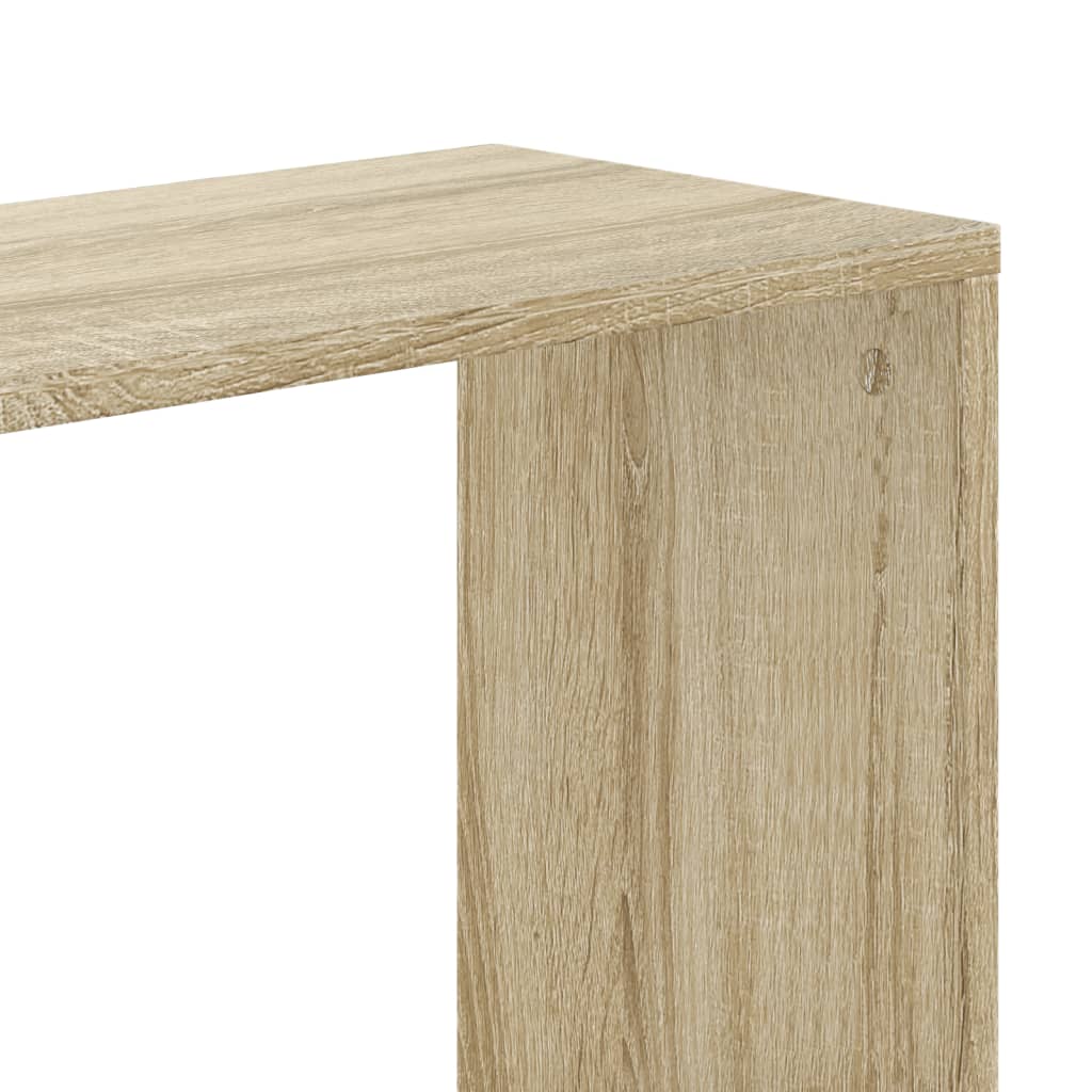 vidaXL Bookcase 5-Tier Sonoma Oak 45x23,5x162,5 cm Engineered Wood