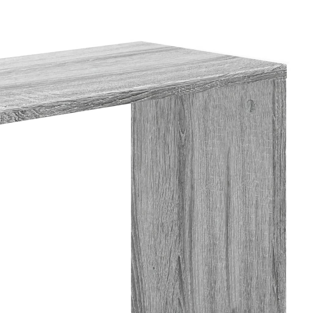 vidaXL Bookcase 5-Tier Grey Sonoma 45x23,5x162,5 cm Engineered Wood