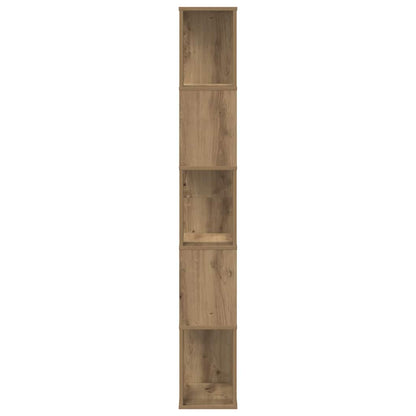 vidaXL Bookcase 5-Tier Artisian Oak 45x23,5x162,5 cm Engineered Wood
