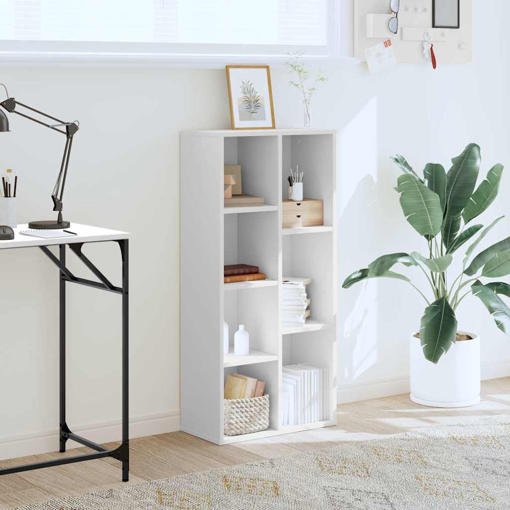 vidaXL Bookcase White 50x25x105 cm Engineered Wood