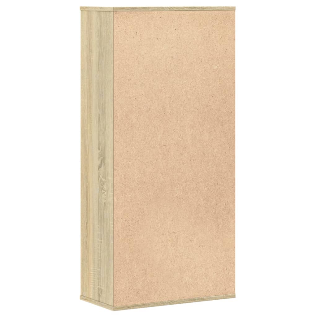 vidaXL Bookcase Sonoma Oak 50x25x105 cm Engineered Wood