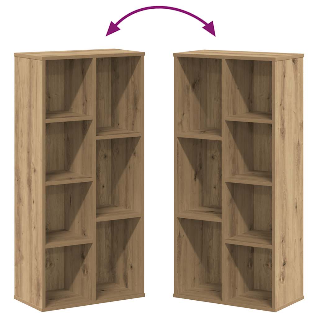 vidaXL Bookcase Artisian Oak 50x25x105 cm Engineered Wood