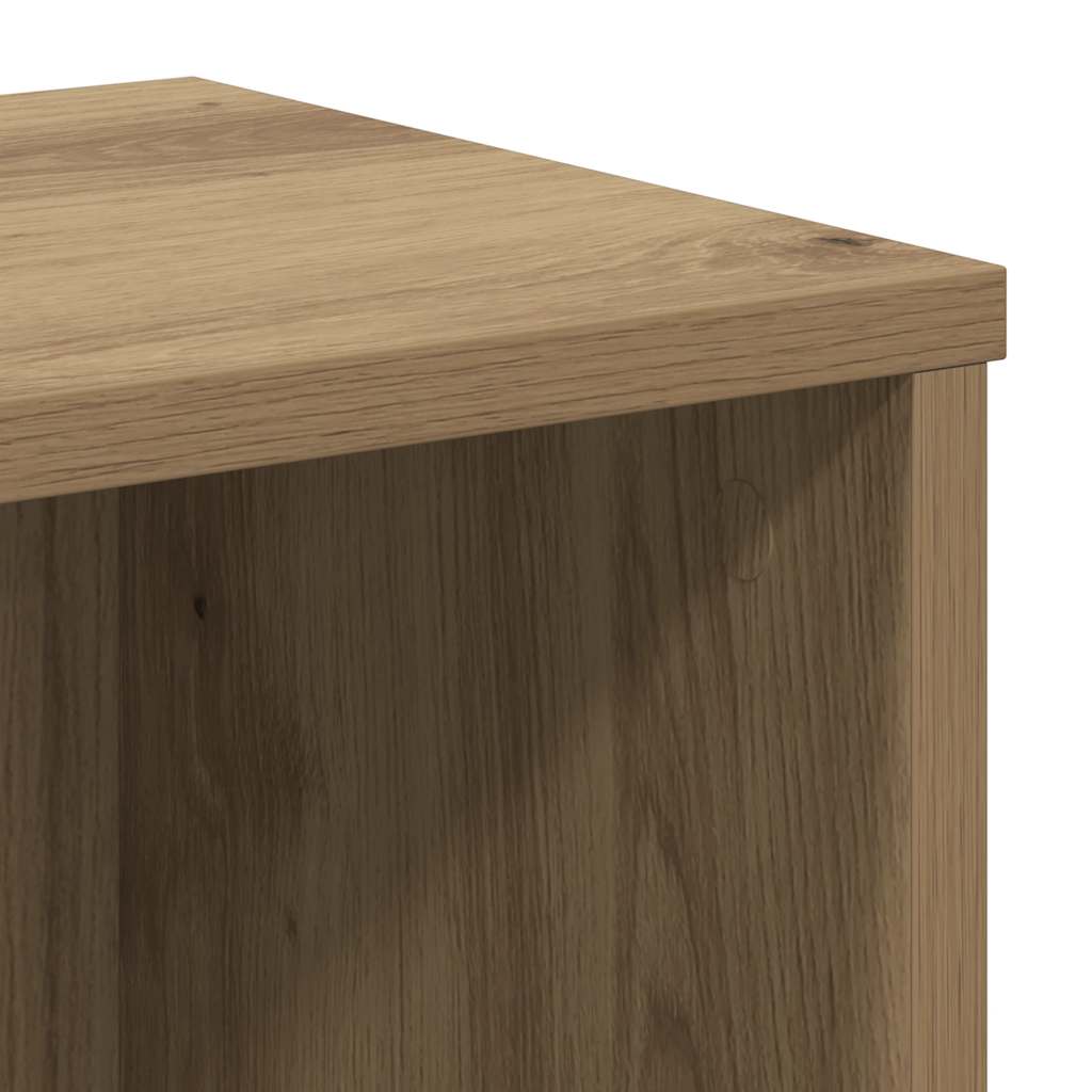 vidaXL Bookcase Artisian Oak 50x25x105 cm Engineered Wood
