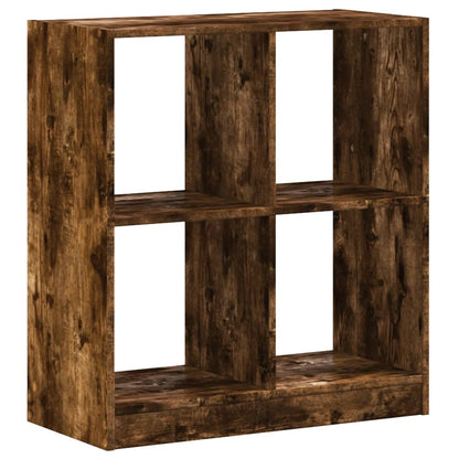 vidaXL Bookcase Smoked Oak 68.5x32x75 cm Engineered Wood