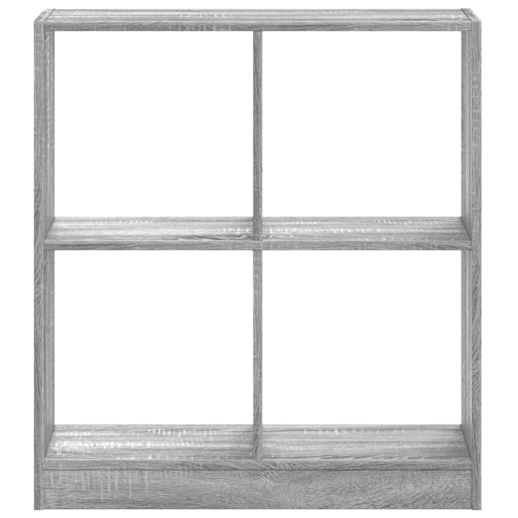 vidaXL Bookcase Grey Sonoma 68.5x32x75 cm Engineered Wood