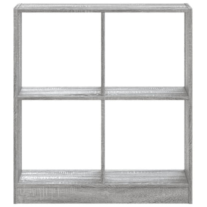 vidaXL Bookcase Grey Sonoma 68.5x32x75 cm Engineered Wood