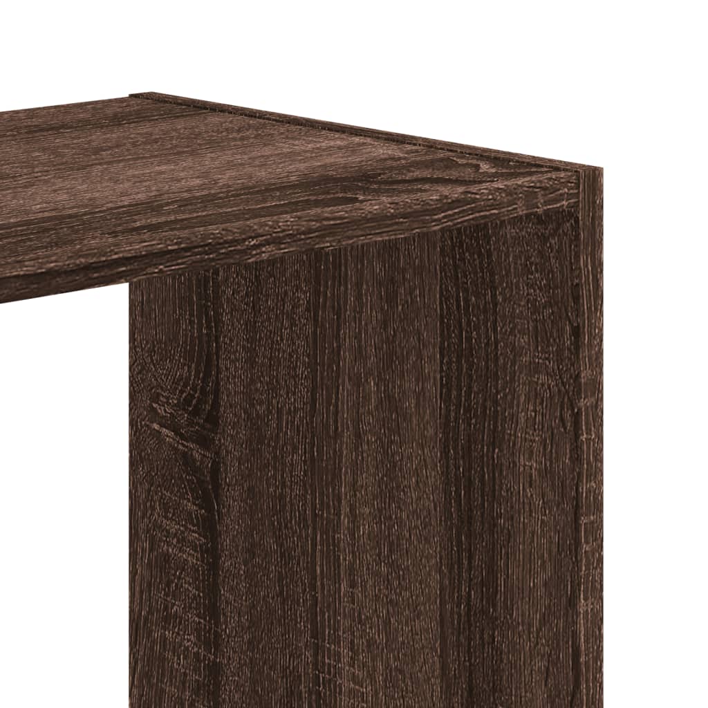 vidaXL Bookcase Brown Oak 68.5x32x75 cm Engineered Wood