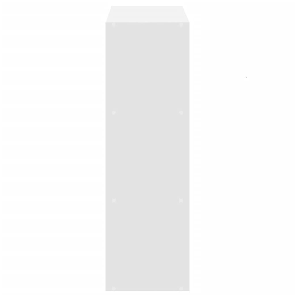 vidaXL Bookcase White 102x32x102 cm Engineered Wood