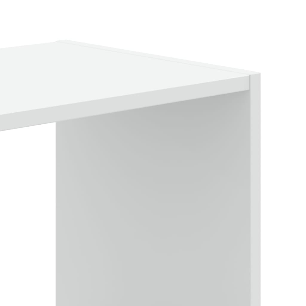 vidaXL Bookcase White 102x32x102 cm Engineered Wood