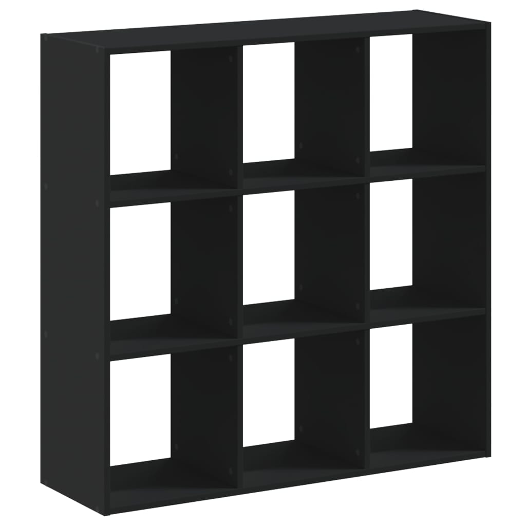 vidaXL Bookcase Black 102x32x102 cm Engineered Wood