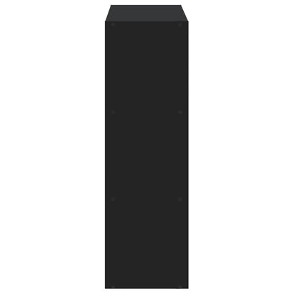 vidaXL Bookcase Black 102x32x102 cm Engineered Wood