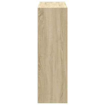vidaXL Bookcase Sonoma Oak 102x32x102 cm Engineered Wood