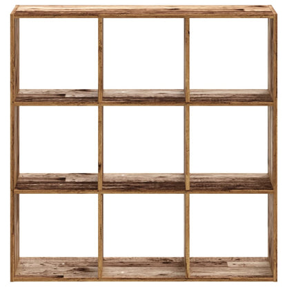 vidaXL Bookcase Old Wood 102x32x102 cm Engineered Wood