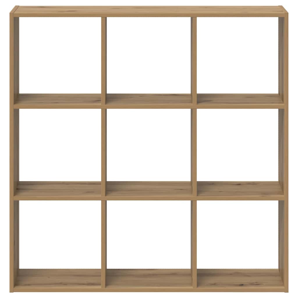 vidaXL Bookcase Artisian Oak 102x32x102 cm Engineered Wood