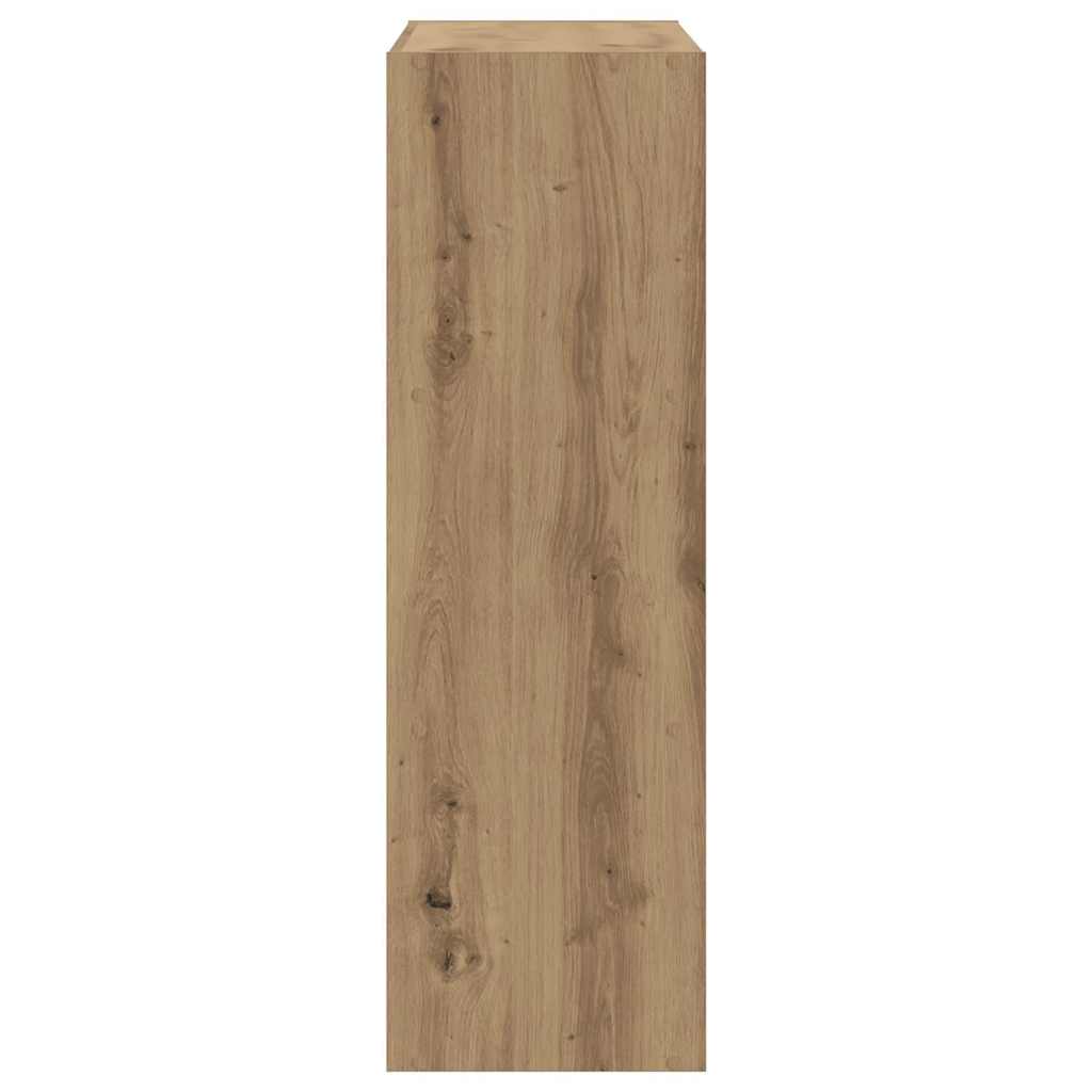 vidaXL Bookcase Artisian Oak 102x32x102 cm Engineered Wood