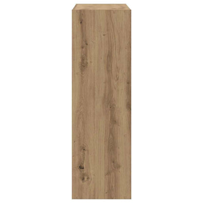 vidaXL Bookcase Artisian Oak 102x32x102 cm Engineered Wood