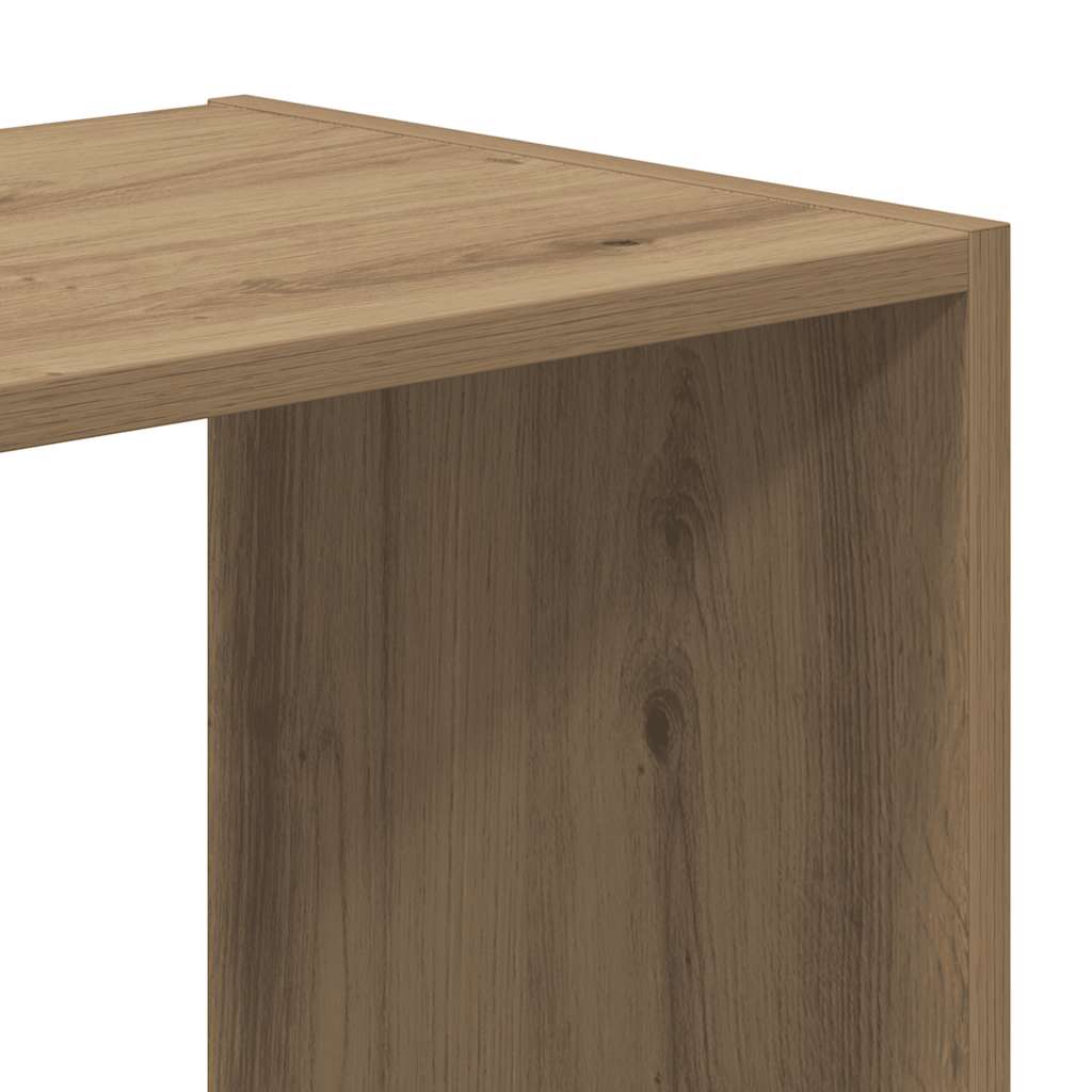 vidaXL Bookcase Artisian Oak 102x32x102 cm Engineered Wood