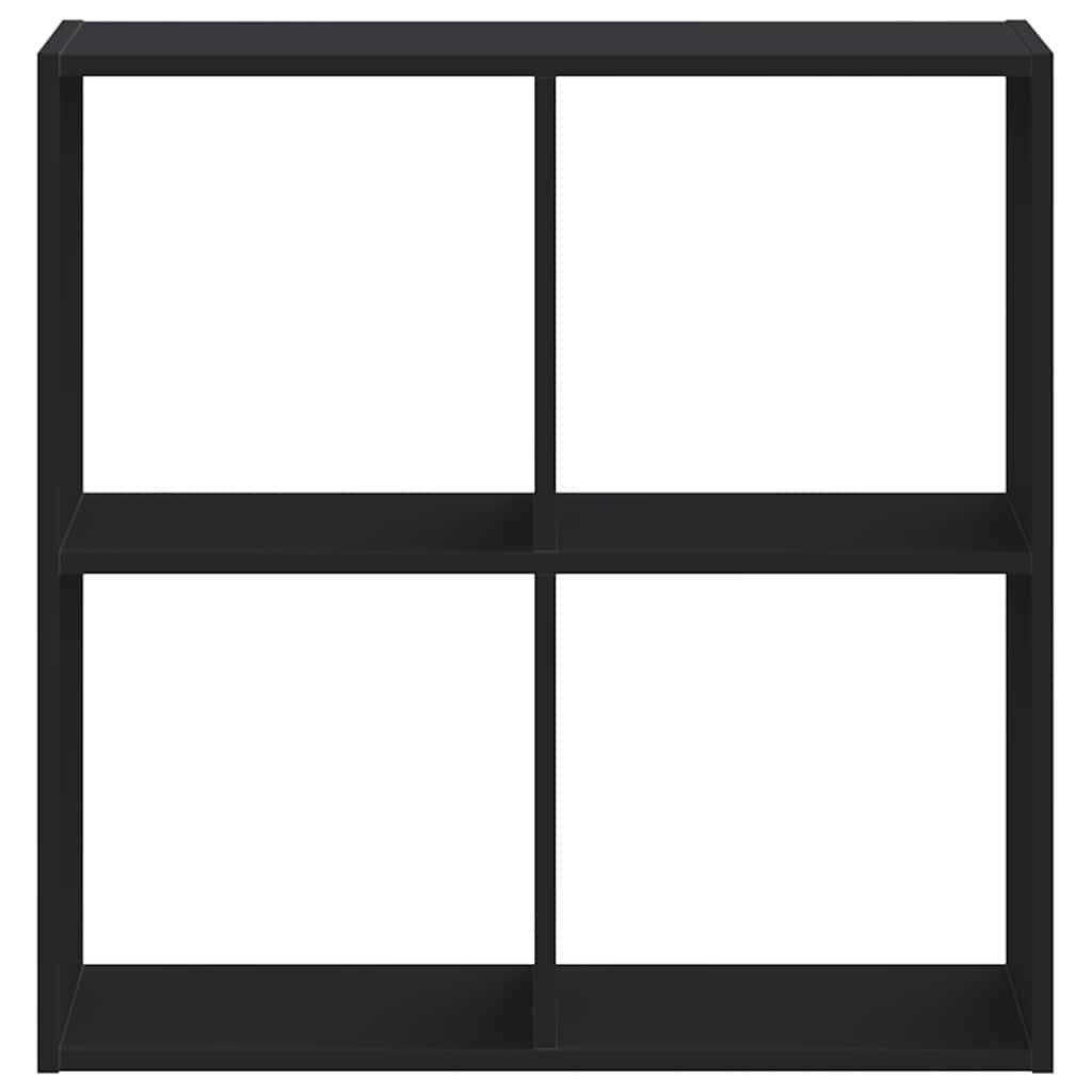 vidaXL Bookcase Black 68.5x32x68.5 cm Engineered Wood