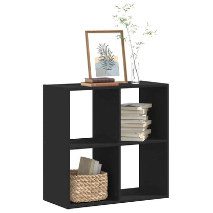 vidaXL Bookcase Black 68.5x32x68.5 cm Engineered Wood