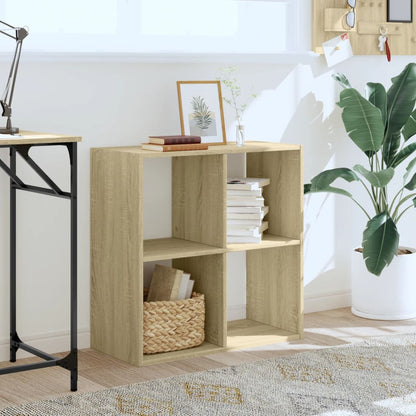 vidaXL Bookcase Sonoma Oak 68,5x32x68,5 cm Engineered Wood