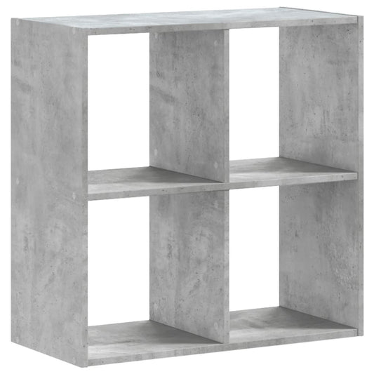 vidaXL Bookcase Concrete Grey 68.5x32x68.5 cm Engineered Wood