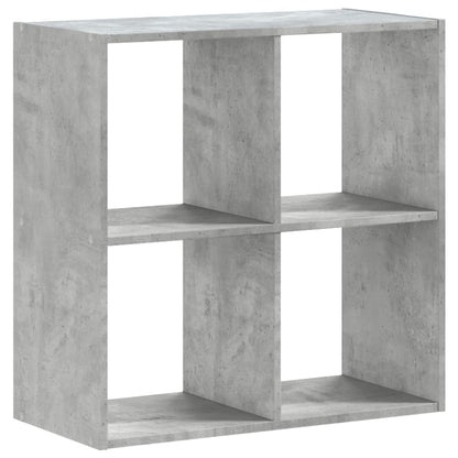 vidaXL Bookcase Concrete Grey 68.5x32x68.5 cm Engineered Wood