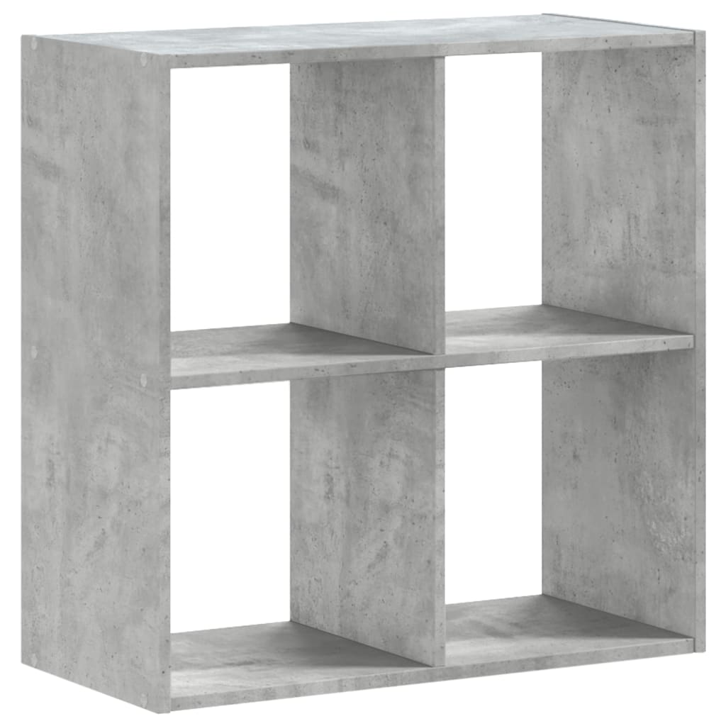 vidaXL Bookcase Concrete Grey 68,5x32x68,5 cm Engineered Wood