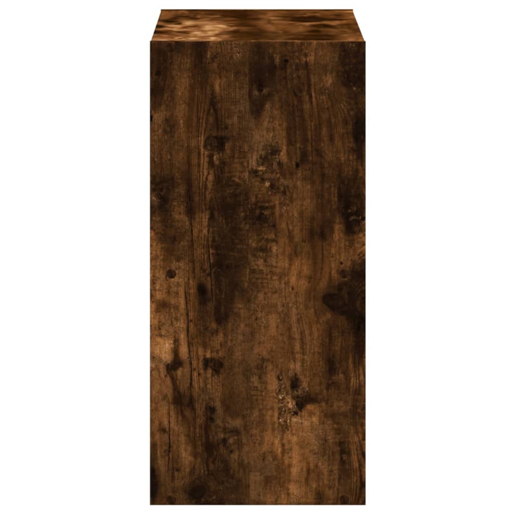 vidaXL Bookcase Smoked Oak 68,5x32x68,5 cm Engineered Wood