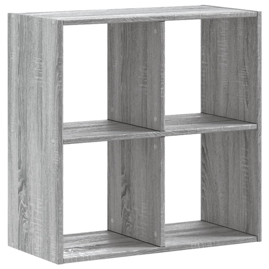 vidaXL Bookcase Grey Sonoma 68,5x32x68,5 cm Engineered Wood