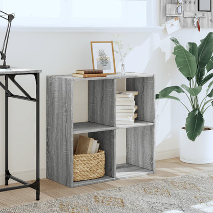 vidaXL Bookcase Grey Sonoma 68,5x32x68,5 cm Engineered Wood
