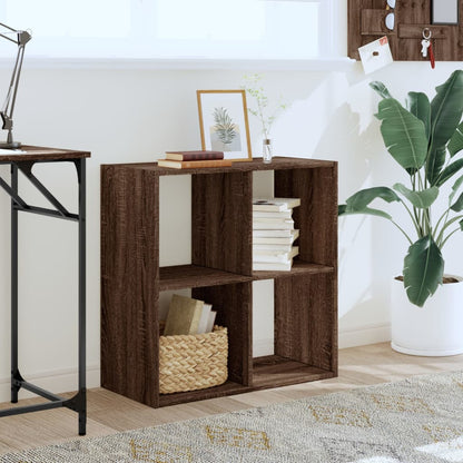 vidaXL Bookcase Brown Oak 68,5x32x68,5 cm Engineered Wood