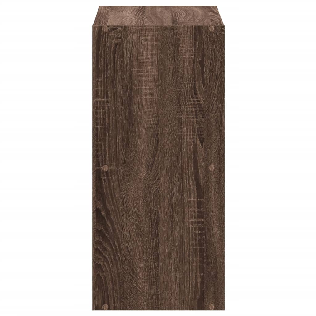 vidaXL Bookcase Brown Oak 68.5x32x68.5 cm Engineered Wood