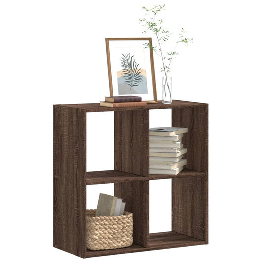 vidaXL Bookcase Brown Oak 68,5x32x68,5 cm Engineered Wood