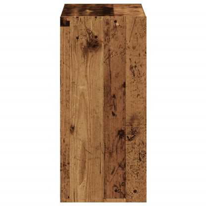 vidaXL Bookcase Old Wood 68.5x32x68.5 cm Engineered Wood