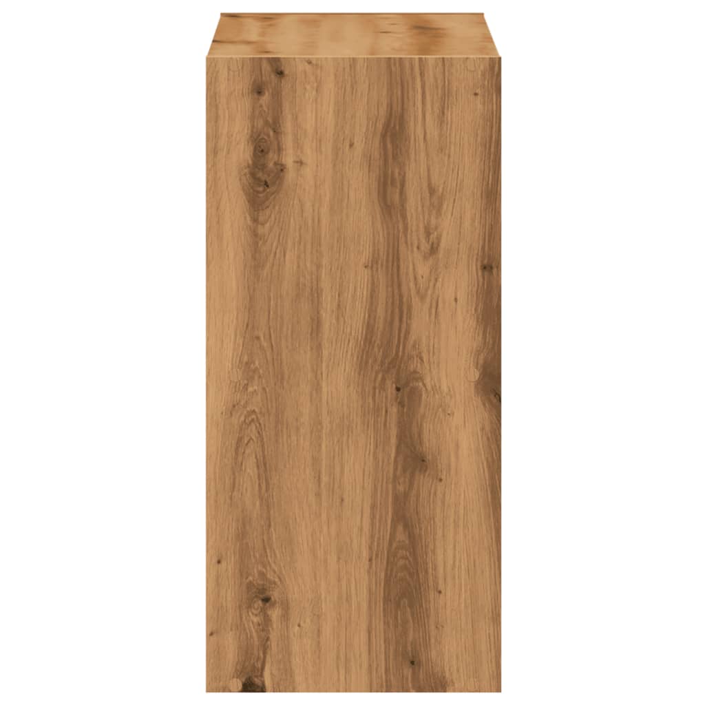 vidaXL Bookcase Artisian Oak 68.5x32x68.5 cm Engineered Wood