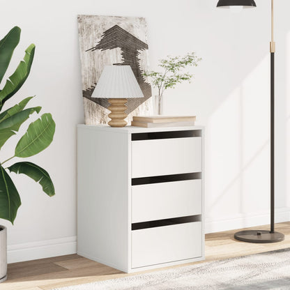 vidaXL Corner Chest of Drawers White 40x41x58 cm Engineered Wood
