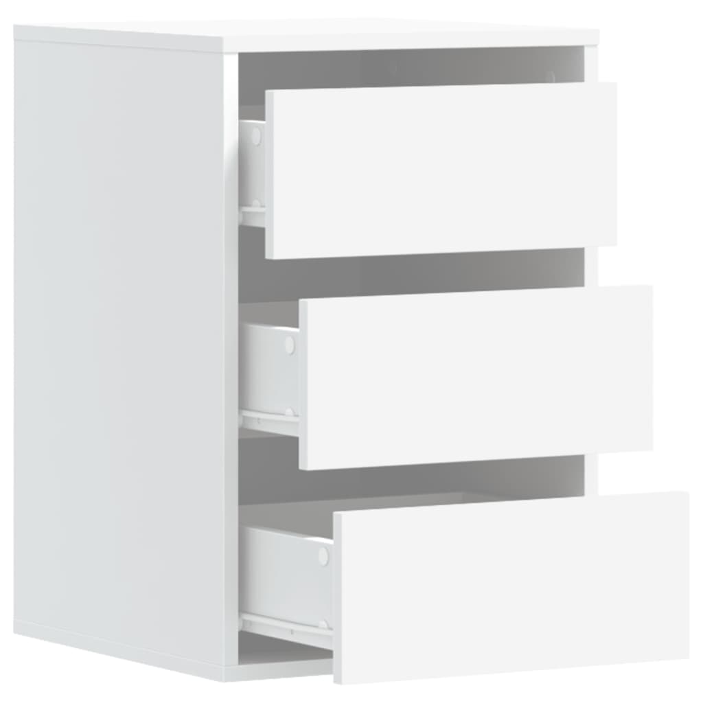 vidaXL Corner Chest of Drawers White 40x41x58 cm Engineered Wood