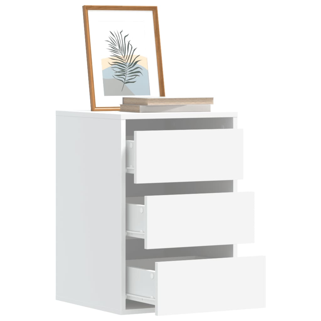 vidaXL Corner Chest of Drawers White 40x41x58 cm Engineered Wood